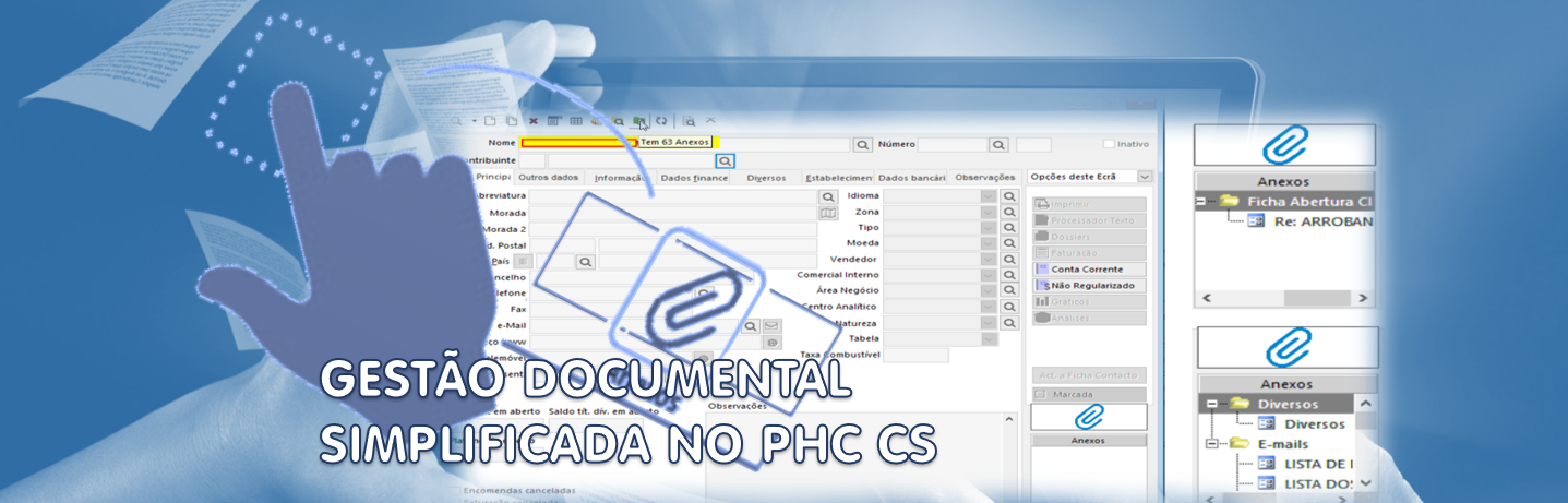 Gestão de documentos simplificada no PHC CS